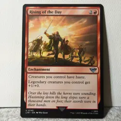 RISING OF THE DAY UNIVERSES BEYOND: THE LORD OF THE RINGS MTG 145 LP - Image 1