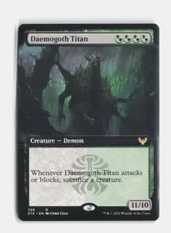 Daemogoth Titan (Extended Art) 339 Strixhaven: School of Mages MTG NM - Image 1