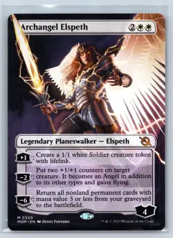ARCHANGEL ELSPETH (BORDERLESS) 320 MARCH OF THE MACHINE MAGIC: THE GATHERING NM - Image 1