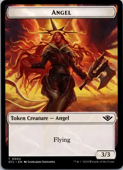 Angel Token 2 Token Outlaws of Thunder Junction Magic: The Gathering LP - Image 1