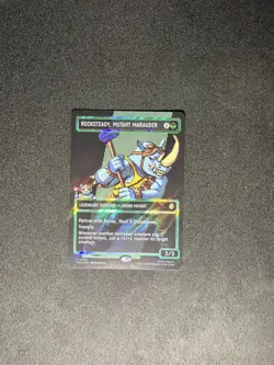 MTG-Rocksteady, Mutant Marauder (8-Bit) (Pixel) Borderless Surge Foil 0094 RARE - Image 1