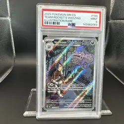 2025 Pokemon Destined Rivals Team Rocket’s Weezing #199 IR EN Graded PSA 9 - Image 4