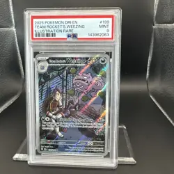 2025 Pokemon Destined Rivals Team Rocket’s Weezing #199 IR EN Graded PSA 9 - Image 5