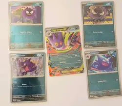 Pokemon TCG Gengar Bundle: Mega Gengar EX + Reverse Holo Gastly/Haunter - Image 5