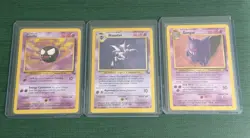 Gastly 33/62 + Haunter 6/62 Holo + Gengar 20/62 Fossil Pokemon Lot WotC 1999 - Image 1
