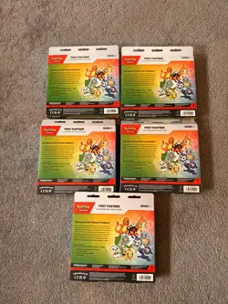 Pokemon TCG First Partner Illustration Collection Series 1 x5 Brand New ✅ - Image 2