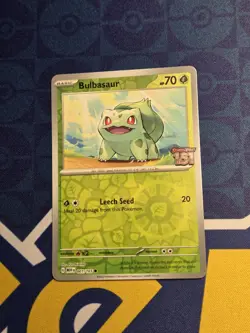Pokemon Bulbasaur 001/165 Miscellaneous Promo Reverse Holo Exclusive - Image 1