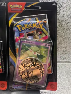 Pokemon TCG Phantasmal Flames Blister Pack Whimsicott and Cottonee Promo - Image 3