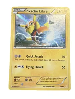 Pokemon Pikachu Libre (30 - Holo) 30/30 XY Trainer Kit: Pikachu Libre & Suicune - Image 2