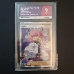 Klara SWSH302 Black Star Promo Pokemon Ace 9 Slab - Image 1