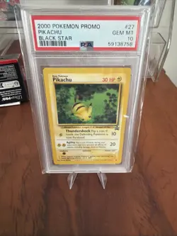 Pokemon Pikachu TCG Black Star Promo #27 PSA Gem Mint 10 2000 - Image 1