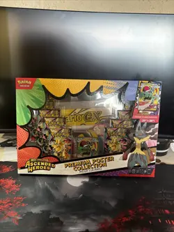 BRAND NEW Pokemon TCG Mega Lucario Premium Poster Collection Ascended Heroes - Image 1