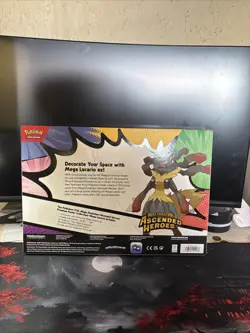 BRAND NEW Pokemon TCG Mega Lucario Premium Poster Collection Ascended Heroes - Image 2