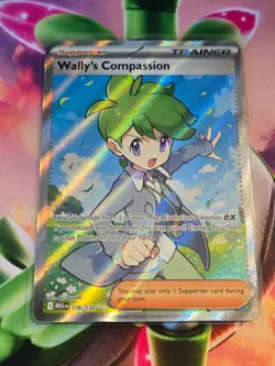 Pokemon TCG Wally's Compassion Ultra Rare Holo Full Art 176/132 NM - Image 1
