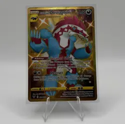 Pokemon Galarian Obstagoon 198/185 Gold Secret Rare Darkness Ablaze NM - Image 1