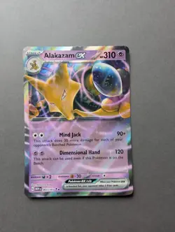 Alakazam ex 065/165 Pokemon TCG 151 Holo Double Rare English - Image 1