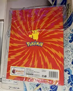 1999 Topps Merlin Pokemon Series 1 Sticker Album NEW + 3 SEALED Booster Packs - Image 3