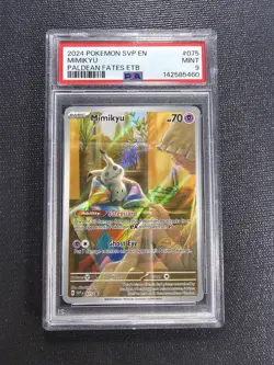 2024 POKEMON SVP EN-SV BLACK STAR PROMO #075 MIMIKYU PSA 9 - Image 1
