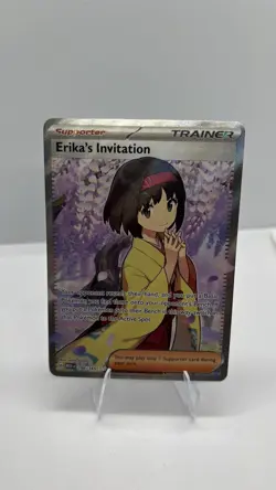 Pokemon Erika's Invitation 151 196/165 Ultra Rare Trainer Full Art Holo - Image 1