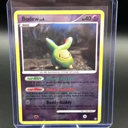 Pokemon TCG Budew 33/100 Stormfront Reverse Holo MP 2008 - Image 1