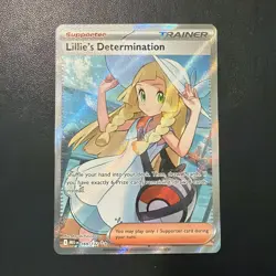 Lillie's Determination 169/132 Ultra Rare Mega Evolution Pokemon Near Mint - Image 1