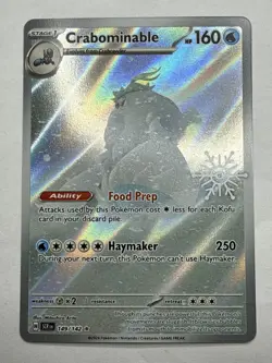 Crabominable 149/142 Stellar Crown Illustration Rare Pokemon TCG - Image 1