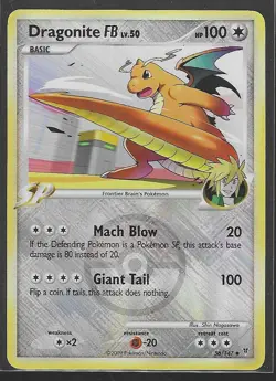 Dragonite FB LV50 56/147 Pokemon League Reverse Holo NM Near Mint - Image 1