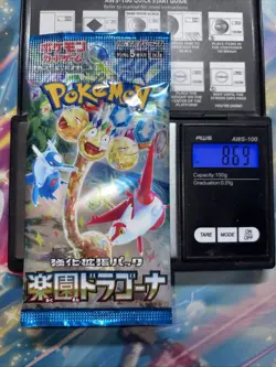 Heavy 8.69g Pokemon Sealed Dragona Paradise Japanese Booster Pack - Image 1
