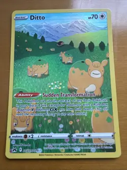 Pokemon TCG Ditto GG22/GG70 Crown Zenith: Galarian Gallery Holo NM - Image 1