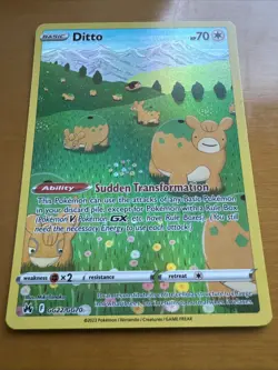 Pokemon TCG Ditto GG22/GG70 Crown Zenith: Galarian Gallery Holo NM - Image 2