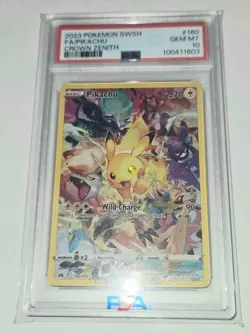 2023 PSA 10 Graded Pokemon Crown Zenith Pikachu 160/159 Secret Rare Full Art - Image 1