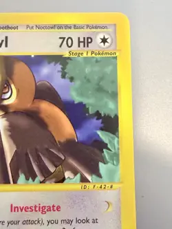 Noctowl 40/144 Pokemon Skyridge 2003 WOTC e‑Reader stage 1 NEVER PLAYED NM-MT - Image 2