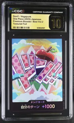 2025 One Piece Premium Booster: Best Vol.2 Don!! -Japanese CGC 10 - Image 1