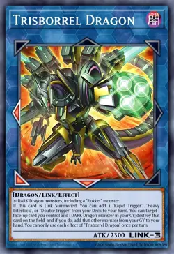 Yugioh BPRO-EN048 - Trisborrel Dragon - Super Rare - 1st Edition NM Card - Image 1