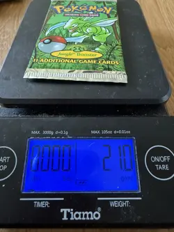 21.00g - Pokemon 1999 Jungle Unlimited Booster Pack Scyther Vintage WOTC - Image 2