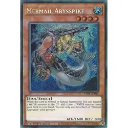 RA04-EN012 Mermail Abysspike : Secret Rare 1st Edition Mint YuGiOh Card - Image 1