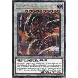 Yugioh MP24-EN043 - Tyrant Red Dragon Archfiend - Quarter Century Secret Rare - Image 1