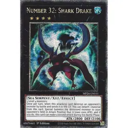 MP24-EN033 Number 32: Shark Drake : Quarter Century Secret Rare : 1st Edition - Image 1