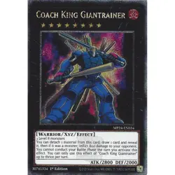 MP24-EN034 Coach King Giantrainer : Quarter Century Secret Rare : 1st Ed YuGiOh - Image 1