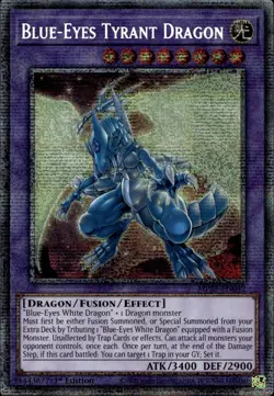 Yu-Gi-Oh Blue-Eyes Tyrant Dragon MP25-EN042 Starlight Rare 1st Edition NM Card - Image 1