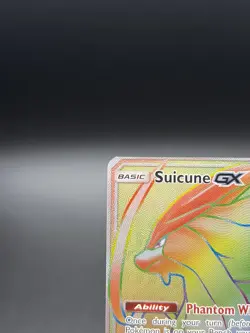 Pokemon TCG Suicune GX Full Art Rainbow Rare Lost Thunder 220/214 NM - Image 4