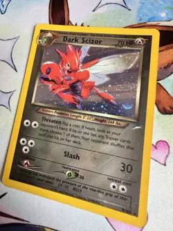 Pokemon TCG Neo Destiny Dark Scizor 9/105 Holo Rare Vintage - Image 3