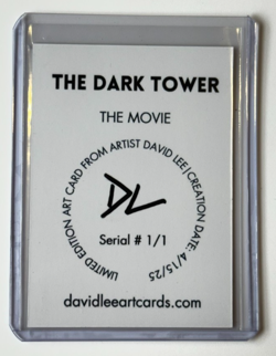 The Dark Tower Limited Gold Plated Artist Signed "The Movie" Trading Card 1/1 - Image 2