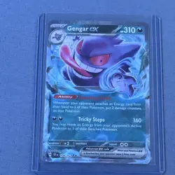 Gengar ex 104/162 SV05 Temporal Forces Double Rare Full Art Holo Autographed - Image 1
