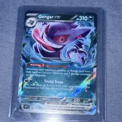 Gengar ex 104/162 SV05 Temporal Forces Double Rare Full Art Holo Autographed - Image 2