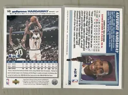 Upper Deck Topps 2 Card Lot Anfernee Hardaway Orlando Magic 1993-95 Players Club - Image 2