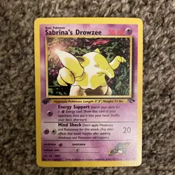 Sabrina's Drowzee 1st Edition - 95/132 - Rare Pokemon Card - Image 1