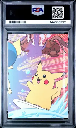 2000 Topps Pokemon TV Animation Series 2 Stick-Ons Ditto #5 PSA 7 - Image 2