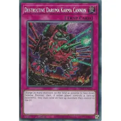 Destructive Daruma Karma Cannon RA04-EN103 Secret Rare 1st Edition NM Card - Image 1