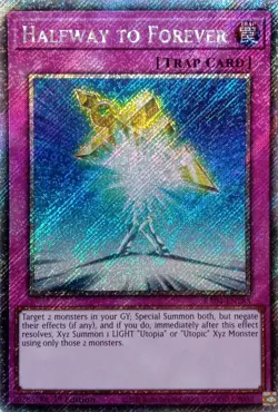 RA04-EN285 Halfway to Forever : Platinum Secret Rare Card : 1st Edition YuGiOh - Image 1